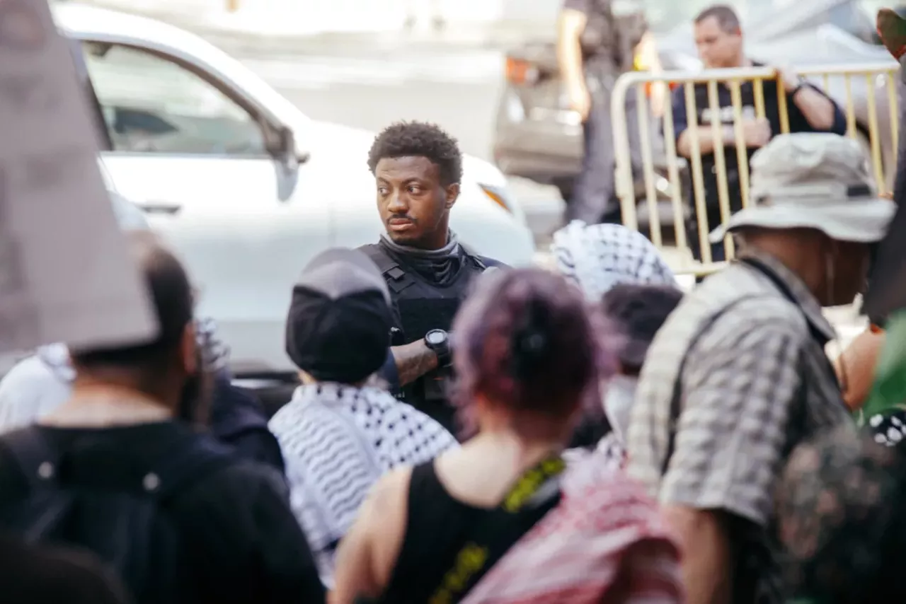 Image: Detroit police scrutinized for handling of pro-Palestinian protesters during Biden visit