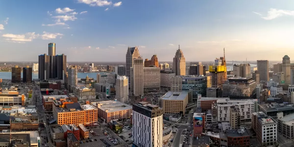 Image: Downtown Detroit.