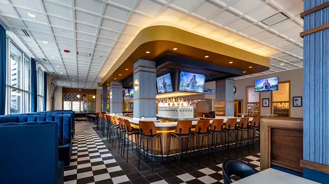 Parlay is a sports fan paradise, decked out in sports tickers and large TV screens.