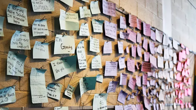 Image: Detroit students kick off Pride Month with Coming Out Wall at Affirmations
