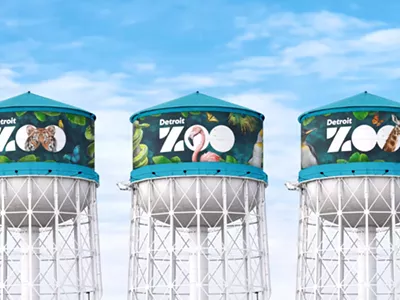 The Detroit Zoo's new water tower designs.