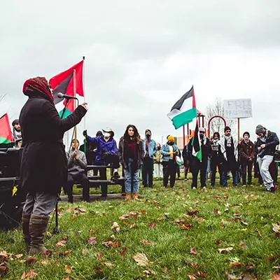 Image: Detroiters march in Banglatown and Hamtramck calling for a ceasefire in Gaza