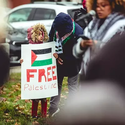 Image: Detroiters march in Banglatown and Hamtramck calling for a ceasefire in Gaza