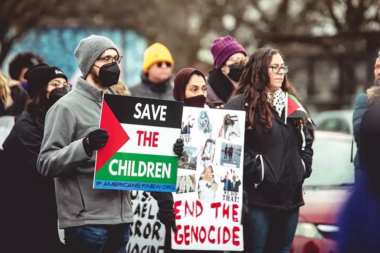 Image: Detroiters march in Banglatown and Hamtramck calling for a ceasefire in Gaza