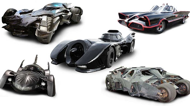 The Batmobiles on display at this year’s Autorama.