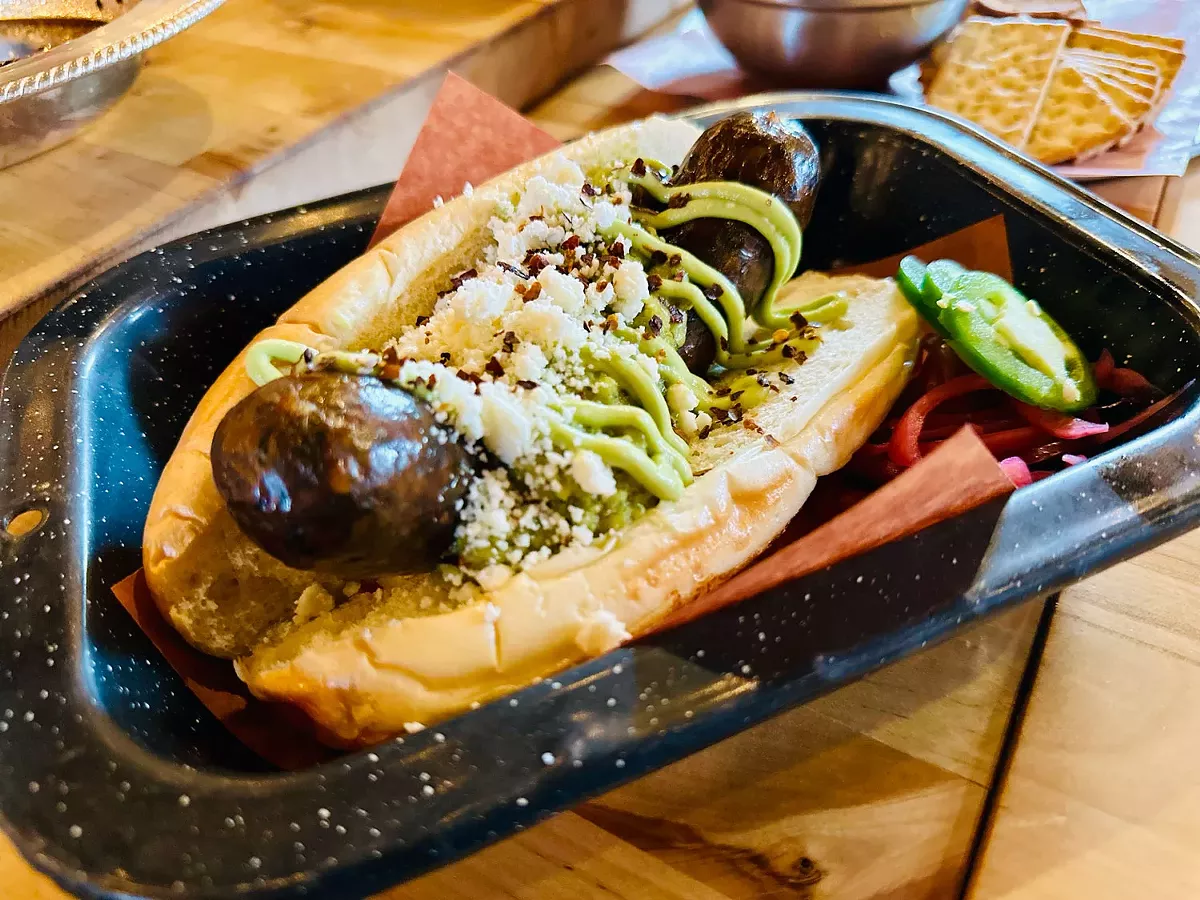 Image: The Chorizo Verde Sausage from Batch Brewing Company.