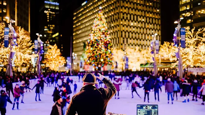 Detroit’s Christmas tree lighting ceremony starts at 4 p.m. on Friday.