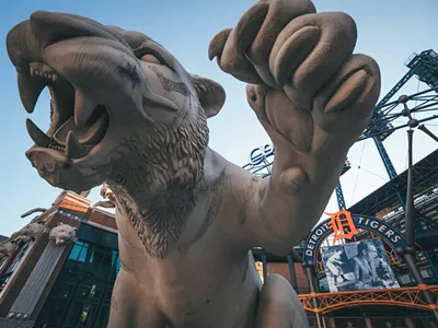 Comerica Park, home of the Detroit Tigers.