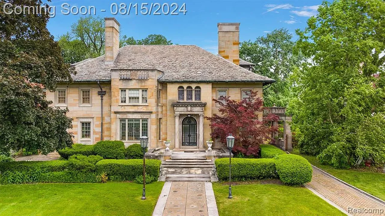 Image: Detroit's legendary Edward F. Fisher mansion in Boston-Edison district is now for sale