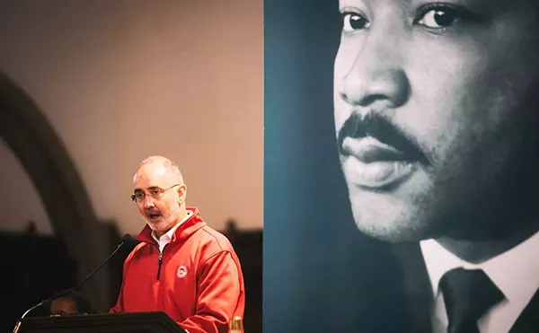 Shawn Fain and Rashida Tlaib spoke at 2024's Detroit MLK Day rally.
