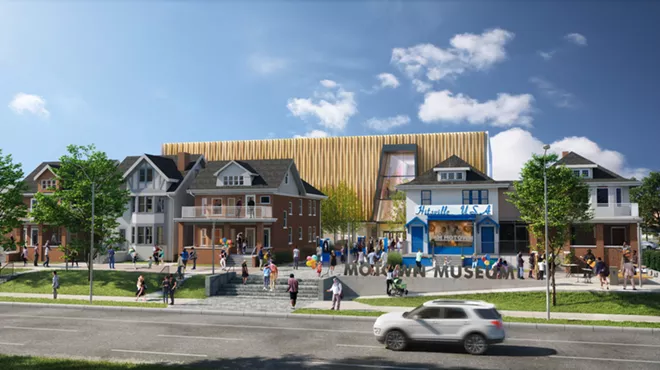 How the latest expansion will look from W. Grand Boulevard.