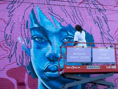 A mural from the 2017 Murals in the Market festival.