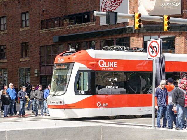Detroit's QLine streetcar.