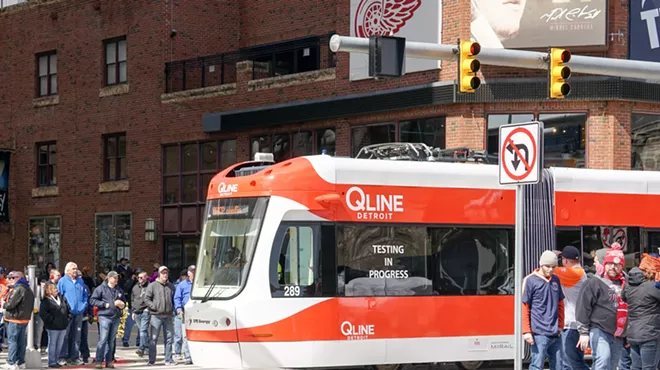 Detroit's QLine streetcar.