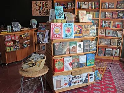 Inside Source Booksellers in Midtown Detroit.