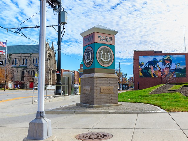 Wayne State University’s Detroit campus.