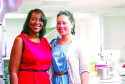 Devita Davison (left) and Jess Daniel are driving a novel concept: kitchen as business incubator.