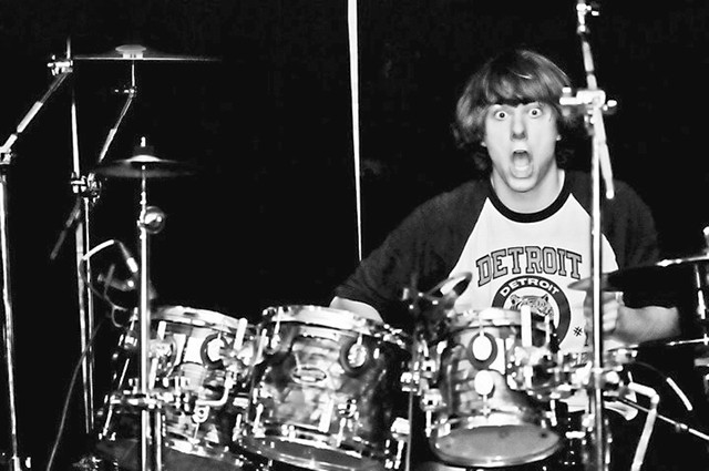 Drummer Taylor Greenshields of Detroit's best metal band.