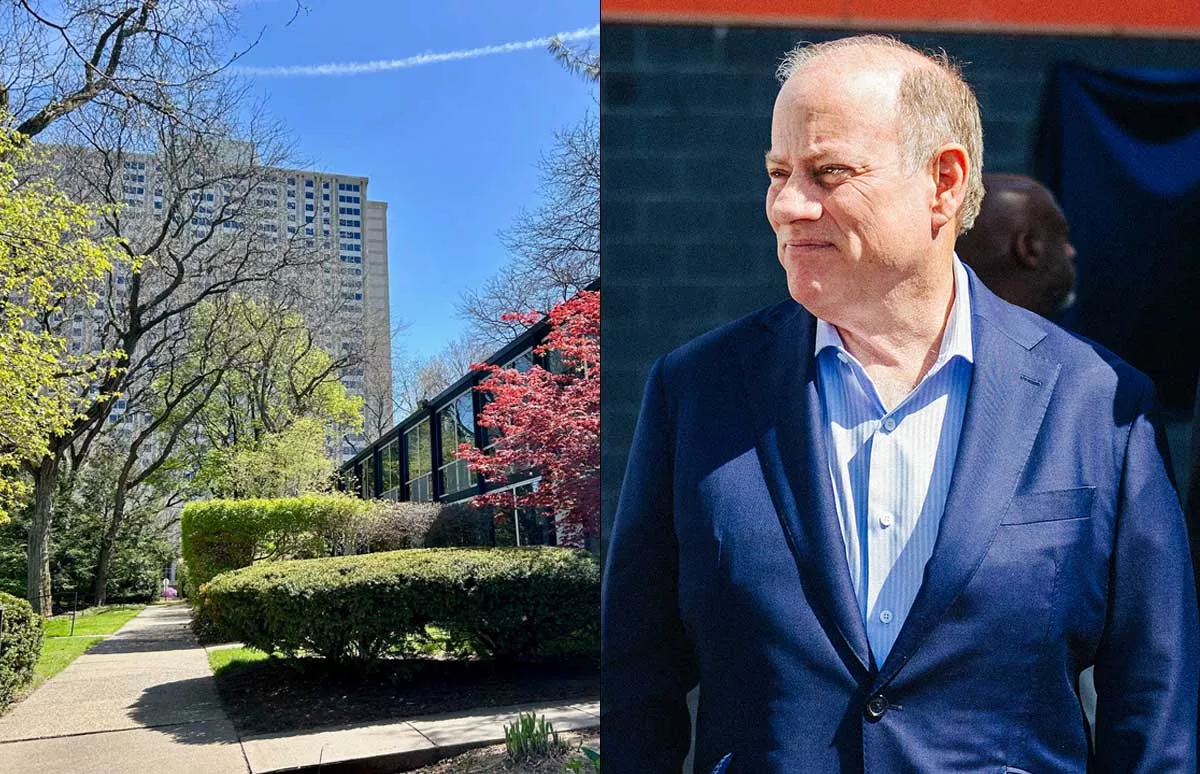 Image: Detroit Mayor Mike Duggan, right, has relatives who live in 1300 Lafayette East, a building at the heart of a controversial stream project, raising concerns about conflicts of interest and preferential treatment.