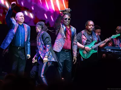 Earth, Wind & Fire performing in Chicago. The band is coming to Detroit in August.