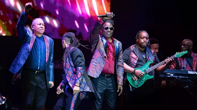 Earth, Wind & Fire performing in Chicago. The band is coming to Detroit in August.