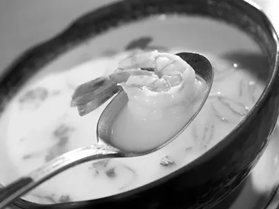 Tom kha soup from T.N.Thai Bistro in Grosse Pointe.