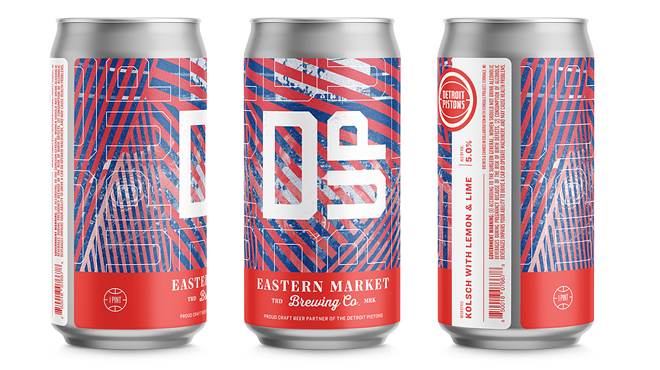 Eastern Market Brewing Co.'s limited edition Pistons can.