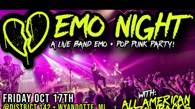 Image: EMO NIGHT WITH ALL AMERICAN THROWBACKS - POP PUNK / EMO PARTY BAND