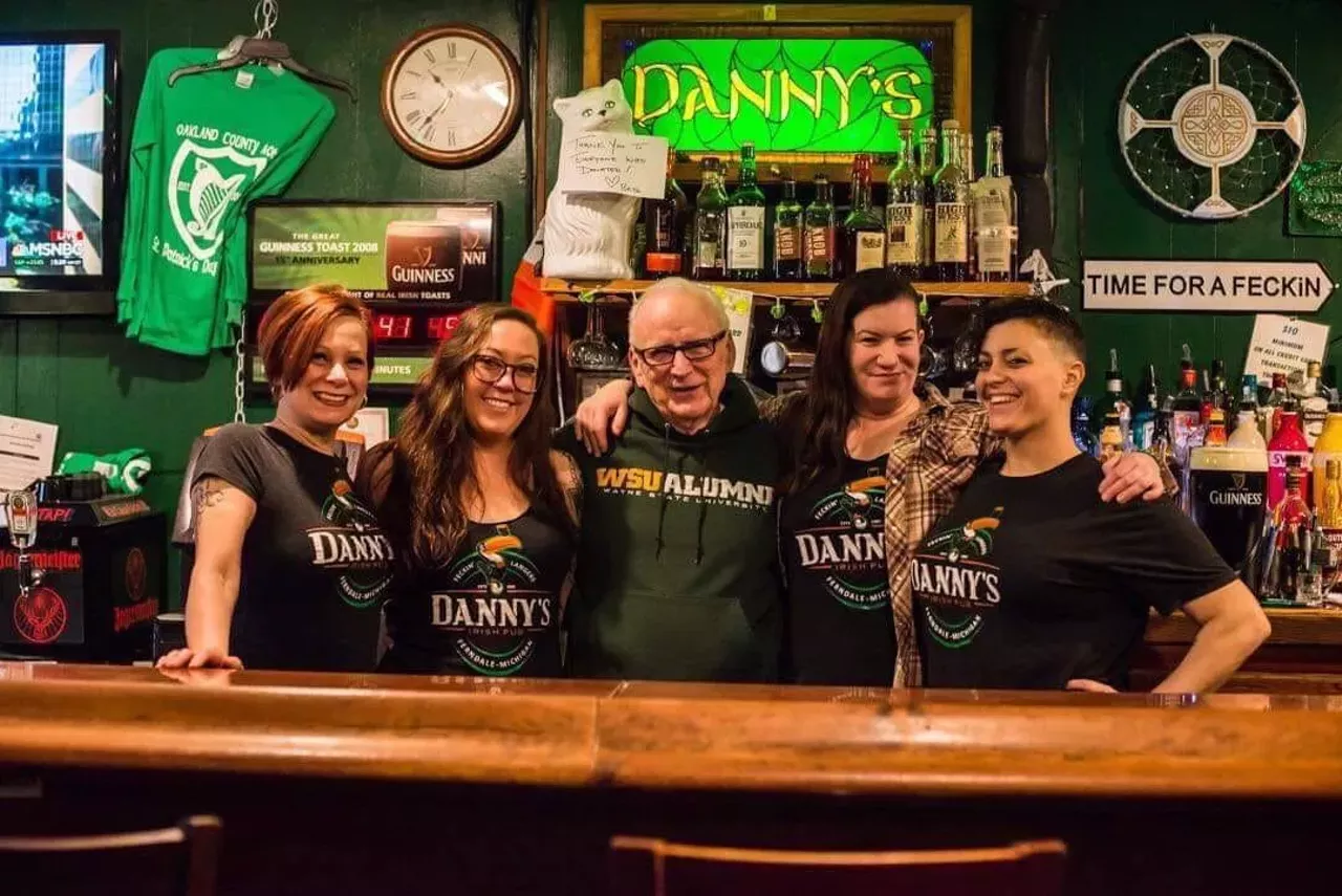 Danny's Irish Pub 22824 Woodward Ave., Ferndale; 248-546-8331 Voted the Best Irish Pub in the suburbs in the Metro Times Best of Detroit reader’s poll, Danny’s is worth a visit. The Ferndale staple offers the usual American bar fare such as burgers, sandwiches, wings, and fries.