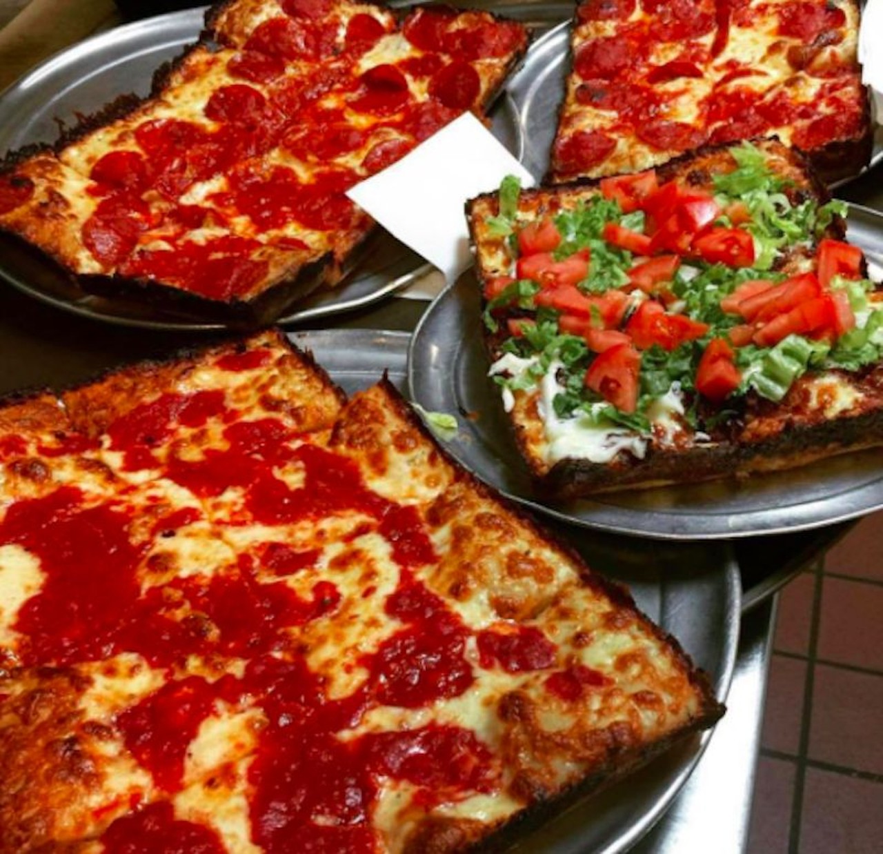 Cloverleaf Pizza
24443 Gratiot Ave., Eastpointe; 586-777-5391; cloverleaf-pizza.com
Founded in 1946, these Detroit-style pizzas have been a local favorite for decades.Photo via Cloverleaf Pizza / Facebook