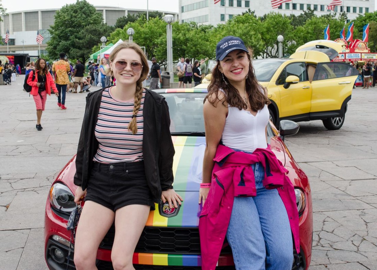 Everyone we saw at day 1 of Motor City pride in Hart Plaza