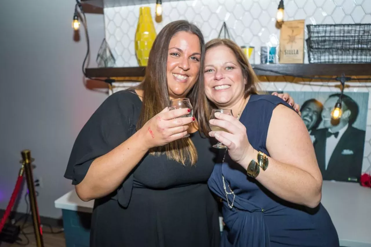 Image: Everyone we saw at Hall of Whiskey inside Detroit's Fisher Building