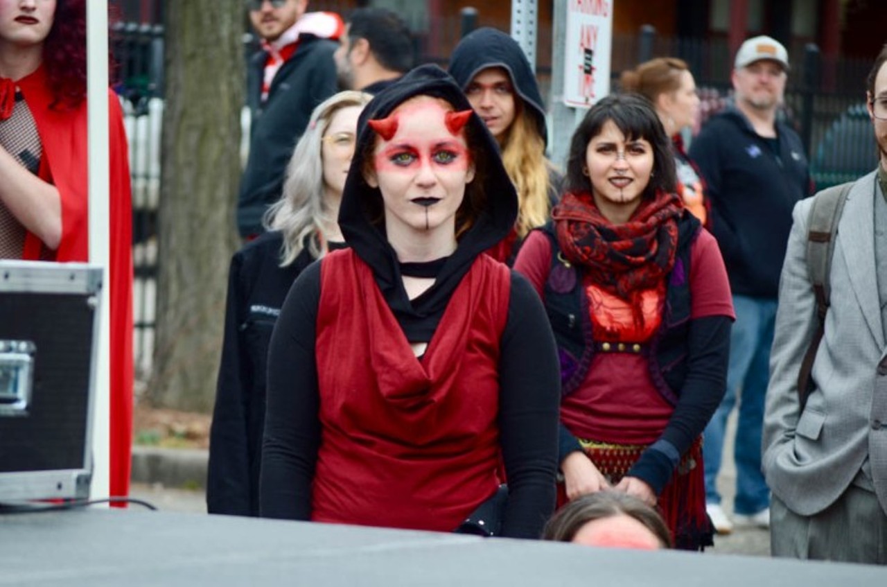 Everyone we saw at the 10th annual Marche du Nain Rouge in Detroit