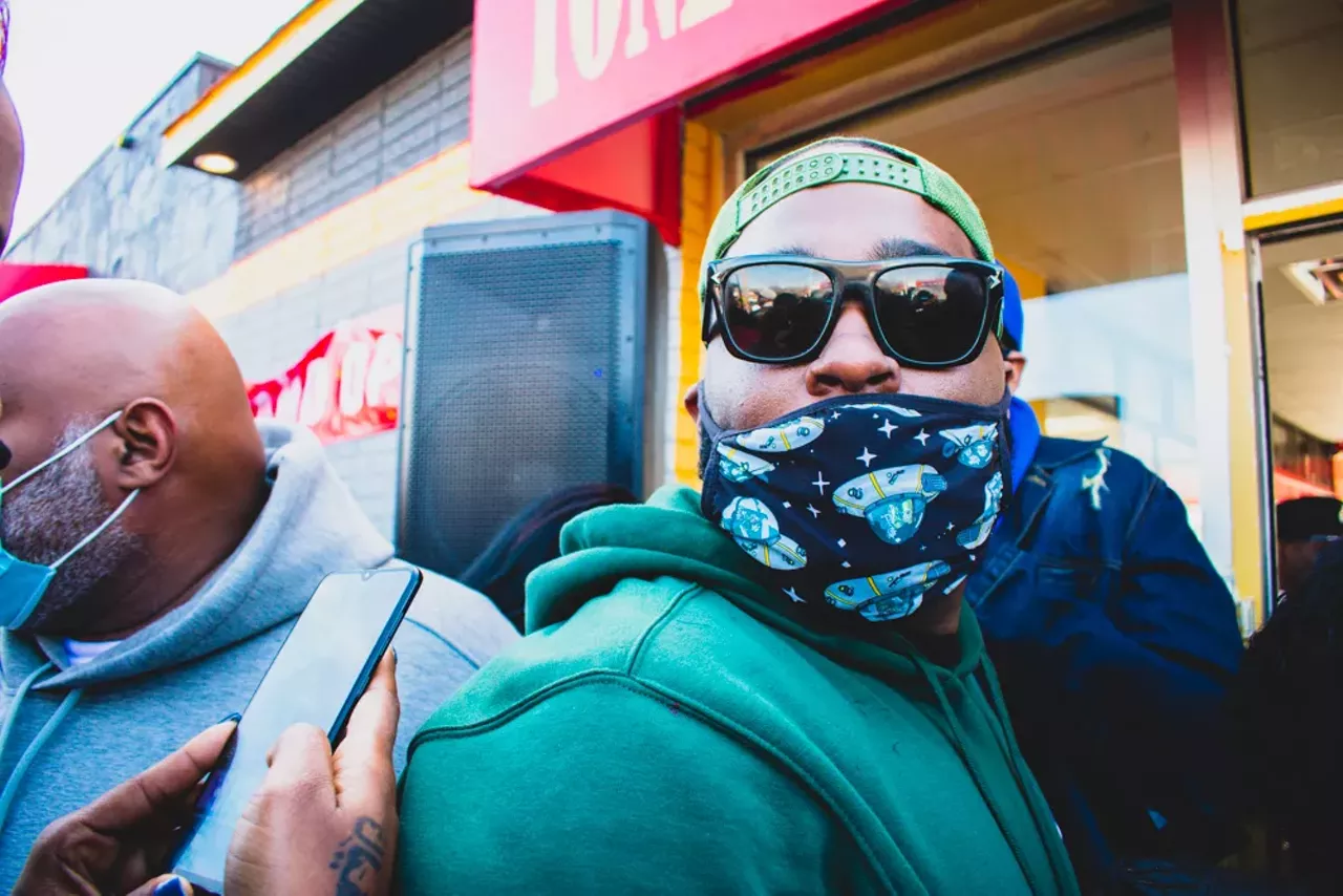 Image: Everyone we saw at the grand opening of rapper Tone Tone's Toney Island restaurant in Detroit
