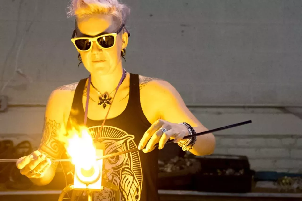 Image: Everyone we saw at the Michigan Glass Project event at the Russell Industrial Center