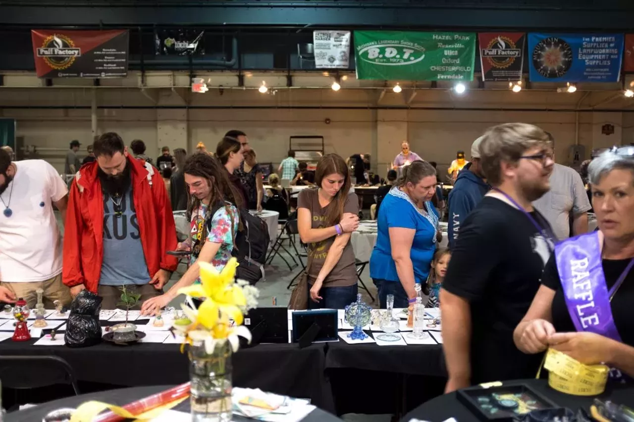 Image: Everyone we saw at the Michigan Glass Project event at the Russell Industrial Center