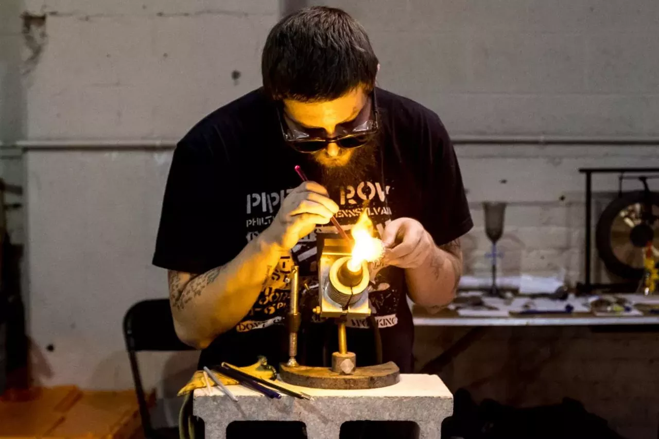 Image: Everyone we saw at the Michigan Glass Project event at the Russell Industrial Center