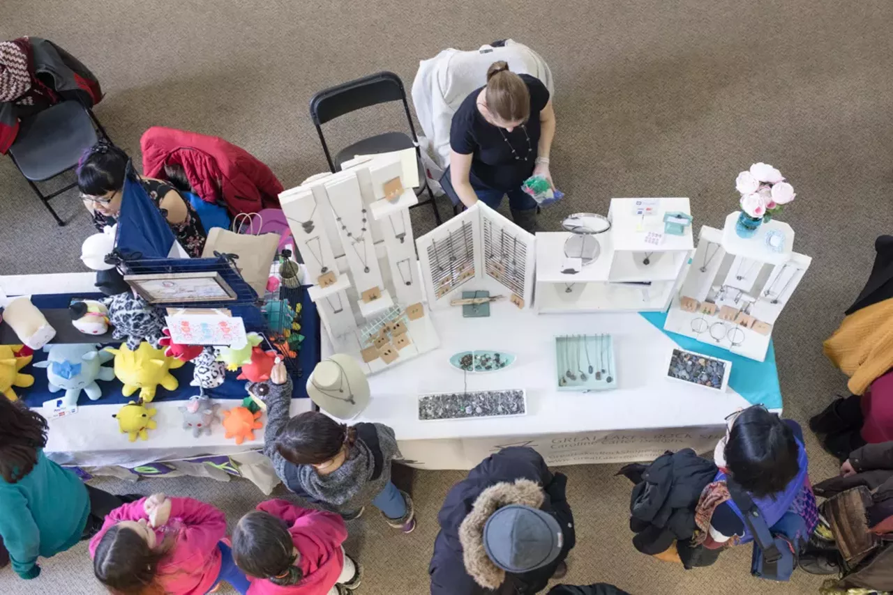 Image: Everyone we saw at Tiny Expo at Downtown Ann Arbor District Library