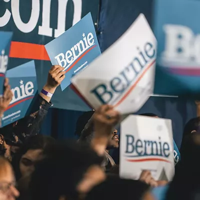 Image: Everyone we saw feeling the Bern at Bernie Sanders' Detroit rally at TCF Center