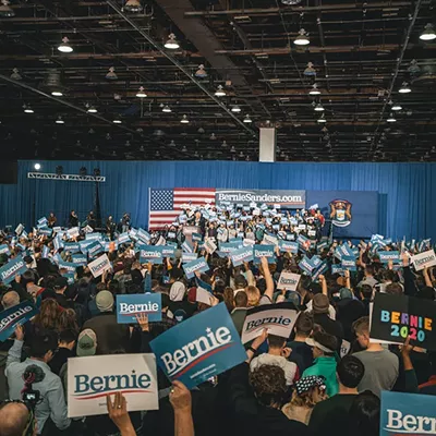 Image: Everyone we saw feeling the Bern at Bernie Sanders' Detroit rally at TCF Center