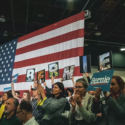 Image: Everyone we saw feeling the Bern at Bernie Sanders' Detroit rally at TCF Center