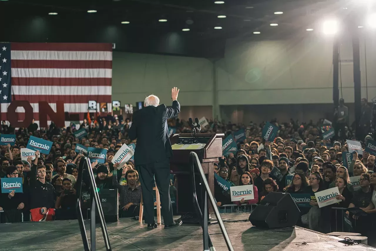 Image: Everyone we saw feeling the Bern at Bernie Sanders' Detroit rally at TCF Center