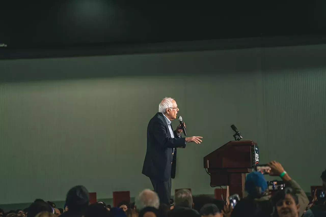 Image: Everyone we saw feeling the Bern at Bernie Sanders' Detroit rally at TCF Center