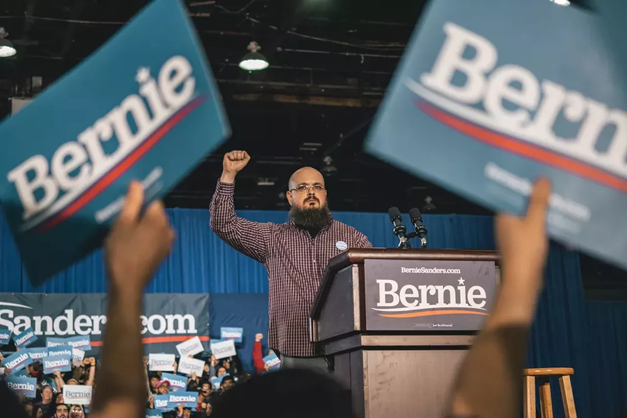 Image: Everyone we saw feeling the Bern at Bernie Sanders' Detroit rally at TCF Center