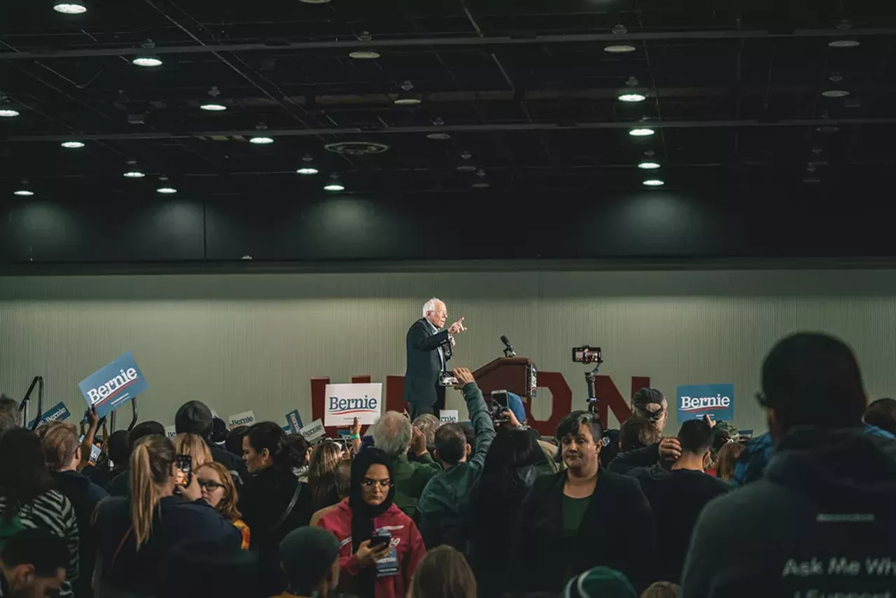 Image: Everyone we saw feeling the Bern at Bernie Sanders' Detroit rally at TCF Center