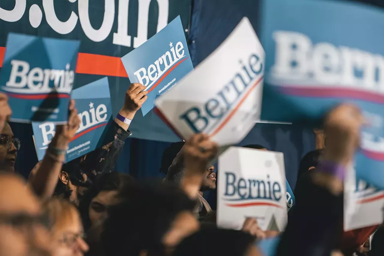 Image: Everyone we saw feeling the Bern at Bernie Sanders' Detroit rally at TCF Center