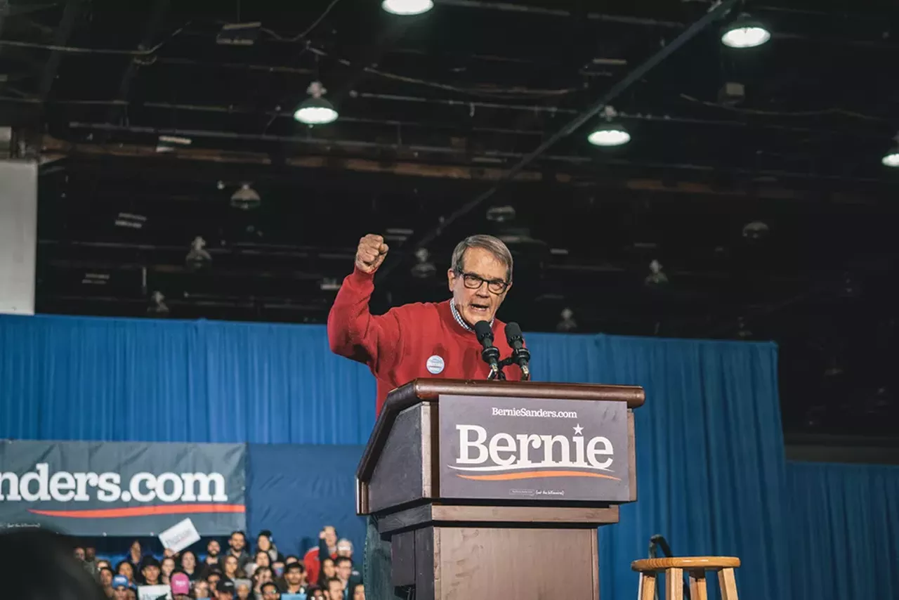 Image: Everyone we saw feeling the Bern at Bernie Sanders' Detroit rally at TCF Center