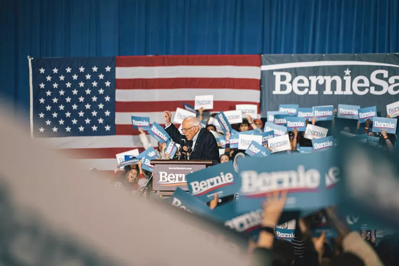 Image: Everyone we saw feeling the Bern at Bernie Sanders' Detroit rally at TCF Center