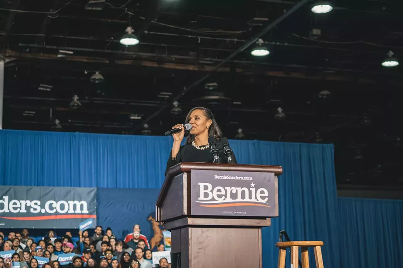 Image: Everyone we saw feeling the Bern at Bernie Sanders' Detroit rally at TCF Center