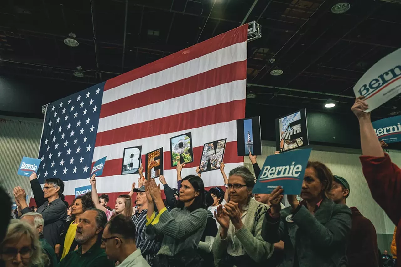 Image: Everyone we saw feeling the Bern at Bernie Sanders' Detroit rally at TCF Center